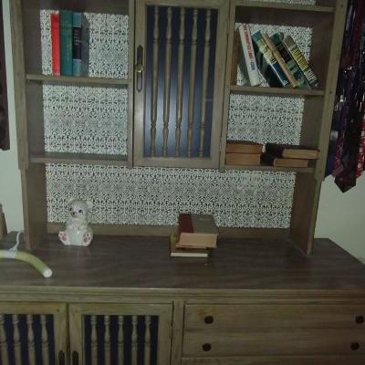 Bed room set, ash color, 2 dressers, 2 night stands,and head board 200.00
