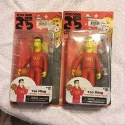Simpsons Yao Ming Figurines