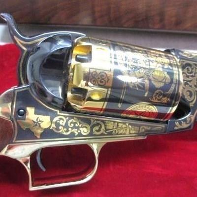 Ah, yes, nothing makes one feel more at home that a Sam Houston pistol, at the ready, nipple wrench included!...
