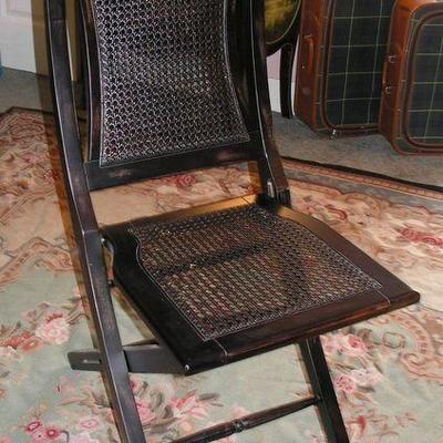 Cane seat and Back Fold up Chair