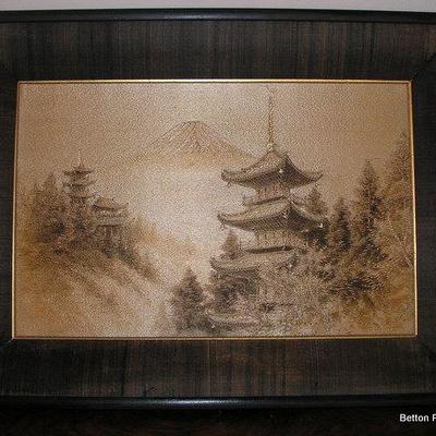 Silk and Copper wire embroidery from Japan