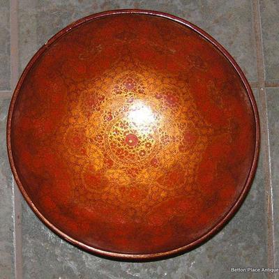 Papier Mache Bowl on Stand, Japanese