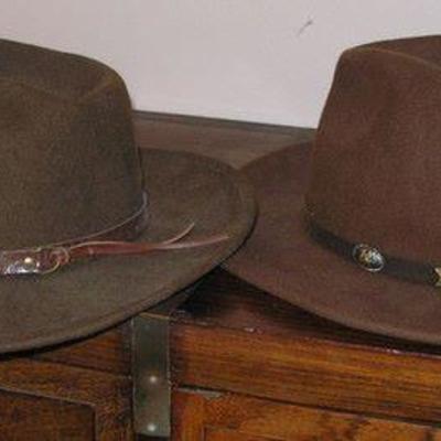 Two Men's hats size 7 1.2