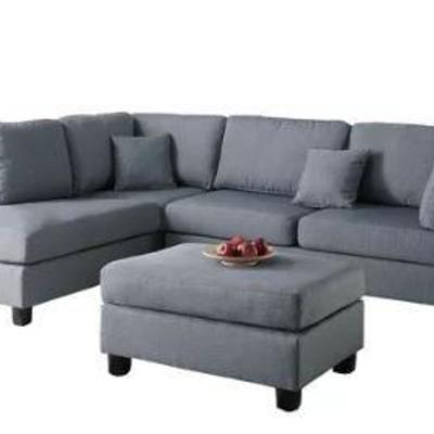 Childress Hemphill Reversible Sectional with Ottom ...