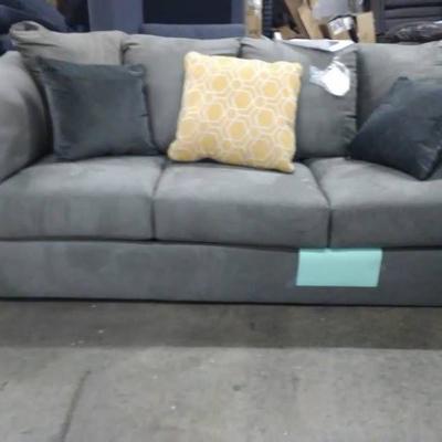Huntsville Sofa Grey Suede MSRP $850.00