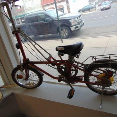 Collapsible Bike - Carry Along - Needs TLC - has s ...