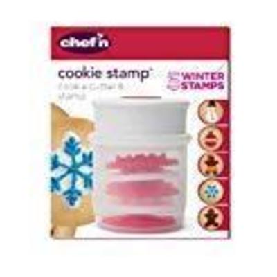 Set of 4! Chef'n Christmas Cookie Cutter Stamp Set ...