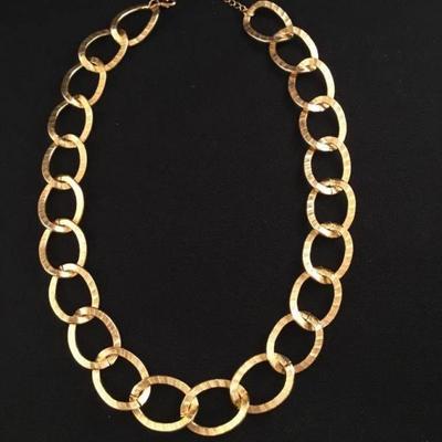 Stauer Gold Toned Link Necklace