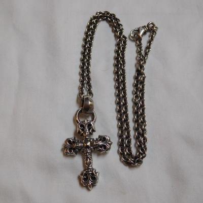 Sterling Cross Necklace