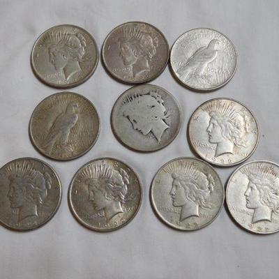 10 - 1922 Peace Silver Dollars