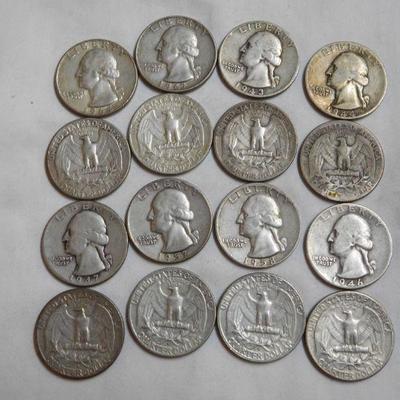 16 - Washington Silver Quarters
