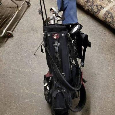 Golf Clubs and Bag.