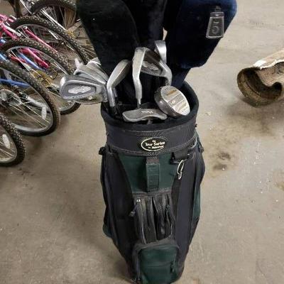 Set of Golf Clubs and Bag