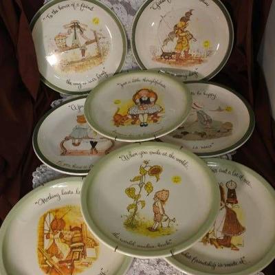 Set of 8 Holly Hobbie Collectible Plates