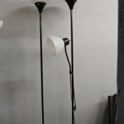 A Set of Black Standing Lamps
