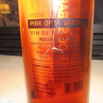 Wine - Rose De St Barth.