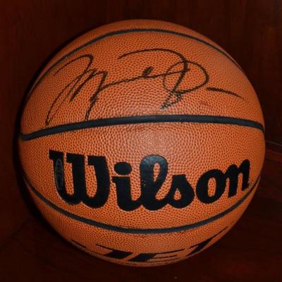 Autographed Michael Jordan basketball