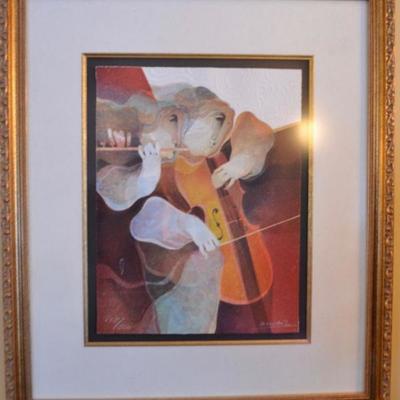 Signed limited edition Alvar Sunol Munoz-Ramos embossed lithograph