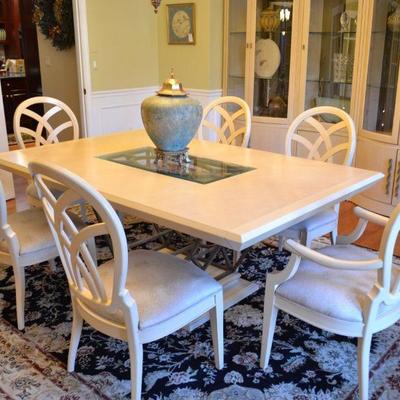 Century Furniture dining table and 6 chairs