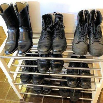 NRF010 Four Tier Shoe Storage Organizer & Men's Shoes