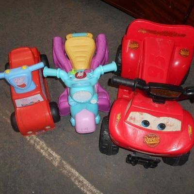 Three Toddler Ride On Toys