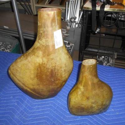 Design Gallery Pr of Antique Brass Vases 22 & Sma ...