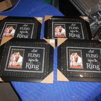 Lot of 4 Picture Frames with Last Fling Before th ...