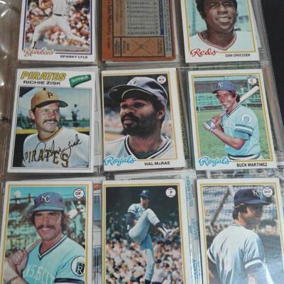 Massive Lot of 1970's Baseball Cards In Pages with ...