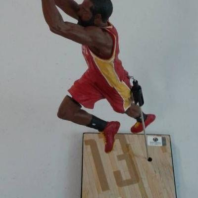 Signed James Harden McFarlane Figure with Global A ...