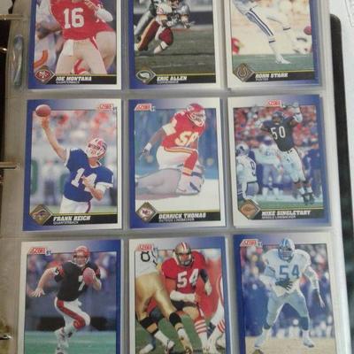 Complete 1991 Score Football Trading Card Set With ...