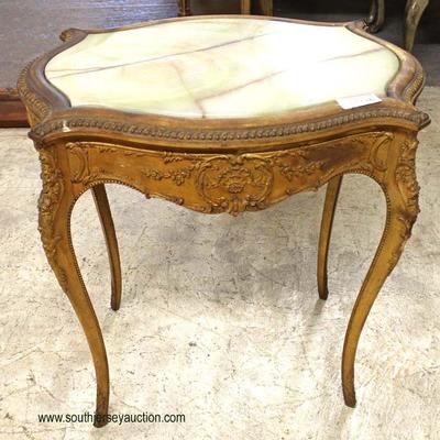  Selection of ANTIQUE French Marble Top Center Table – auction estimate $200-$400 ea. 
