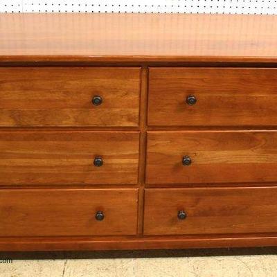  QUALITY SOLID Cherry 6 Drawer Chest – auction estimate $200-$400 