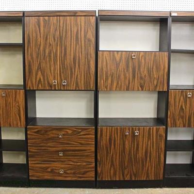 5 Piece Mid Century Modern Wall Unit with Bar – auction estimate $200-$400