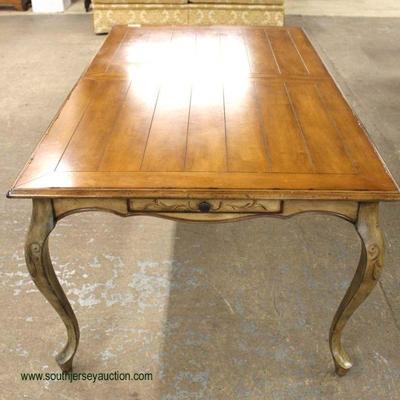  7 Piece Contemporary Country Farm Style Dining Room Table with 6 Chairs â€“ auction estimate $300-$600 