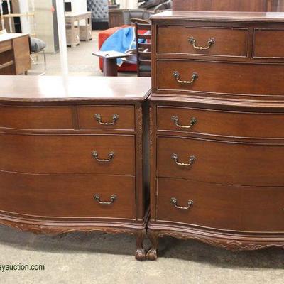 Several Mahogany High Chest and Low Chest – these ones are Ball and Claw – auction estimate $200-$400