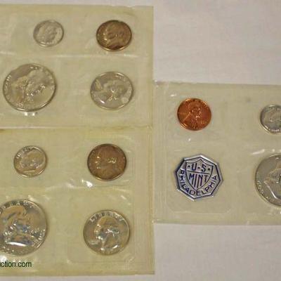  U.S. 1961, 1962, & 1963 Silver Proof Sets â€“ auction estimate $10-$20 each 