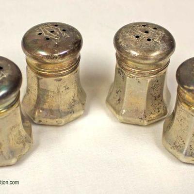  Sterling Silver 4 Mini Salt and Pepper Shakers by â€œCartierâ€ â€“ auction estimate $50-$100 
