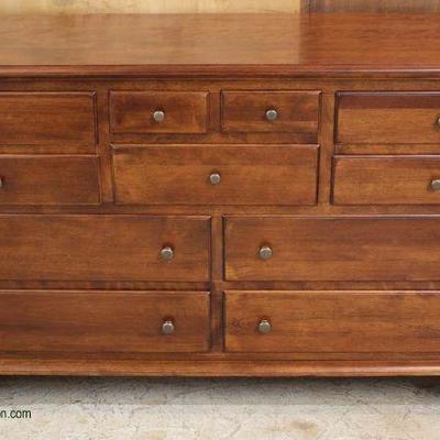  SOLID Cherry Bracket Foot Dresser – Nice Quality – by “Nichols and Stone Furniture” – auction estimate $300-$600 