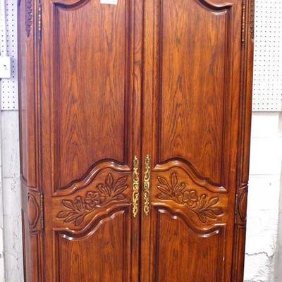  Country French Style Oak 2 Door Gentlemenâ€™s Armoire by â€œUnique Furnitureâ€ â€“ auction estimate $300-$600 