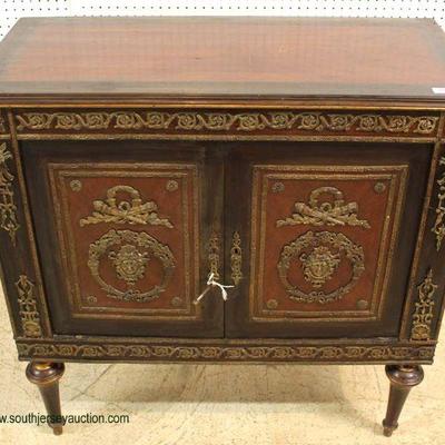  ANTIQUE French Empire Style Server with Applied Bronze â€“ auction estimate $300-$600 