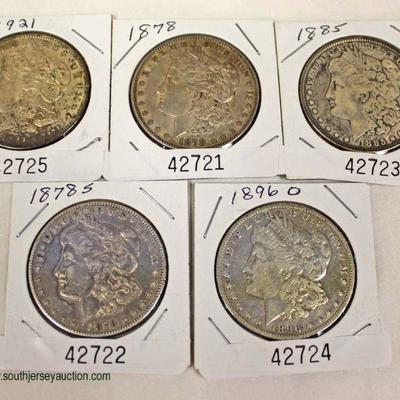  Selection of U.S. Silver Morgan Dollars â€“ auction estimate $20-$50 each 