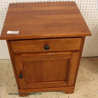  QUALITY SOLID Cherry 2 Door 1 Drawer Night Stand â€“ auction estimate $100-$300 