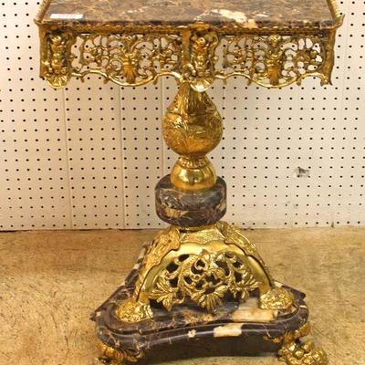  Antique Style Bronze Mounted Marble Top Lamp Table – auction estimate $500-$1000 