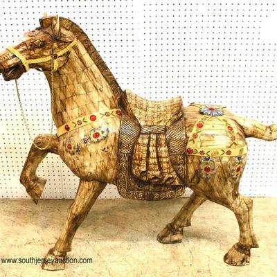  ELABORATE Special Made Trojan Horse with Russian Silver and Jewels – auction estimate $1000-$2000 