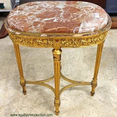  Selection of ANTIQUE French Marble Top Center Table – auction estimate $200-$400 ea. 