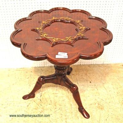  BEAUTIFUL Mahogany Scallop Parlor Table with Human Leg Feet by â€œMaitland Smith Furnitureâ€ â€“ auction estimate $400-$800 