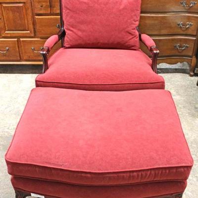  Country French Style Upholstered Chair with Ottoman – auction estimate $200-$400 