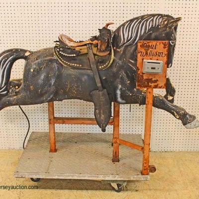  VINTAGE Coin Operated Horse – auction estimate $400-$800 