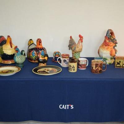 Ceramic Roosters/Farm Items