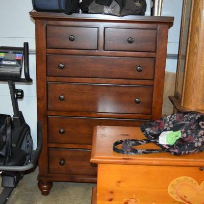 Chest of Drawers & Exercise Equipment